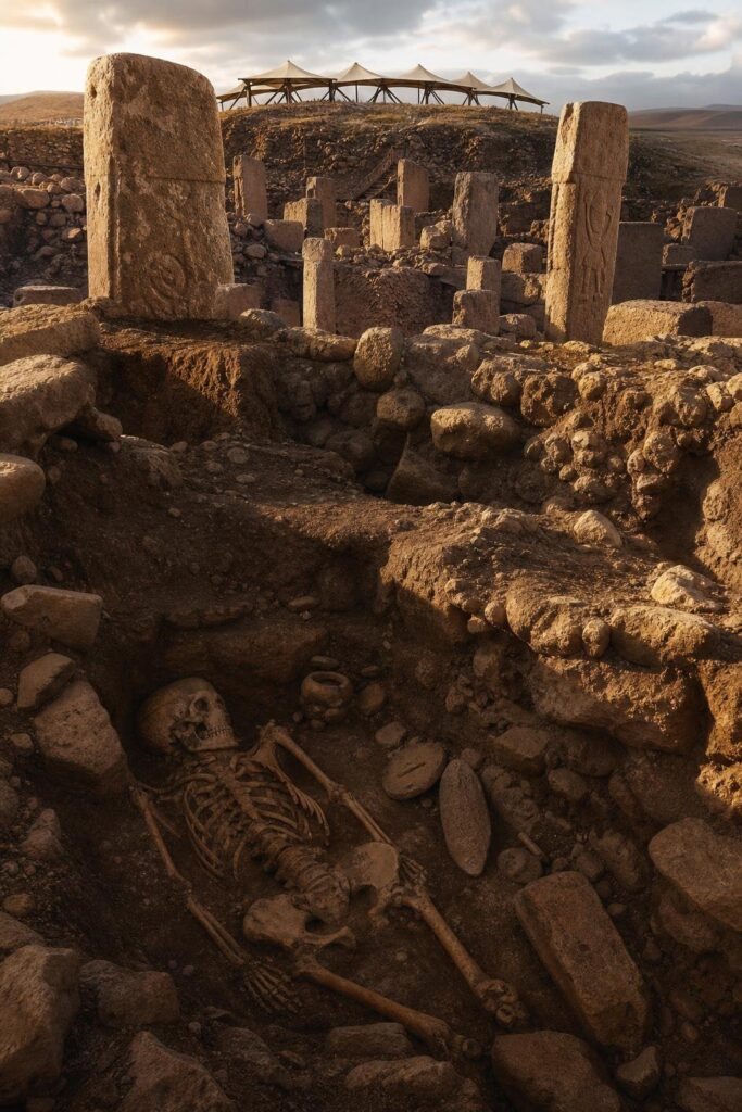 Illustration of Göbekli Tepe Burials Discovered: What the First Intact Graves Reveal About the World's Oldest Temple