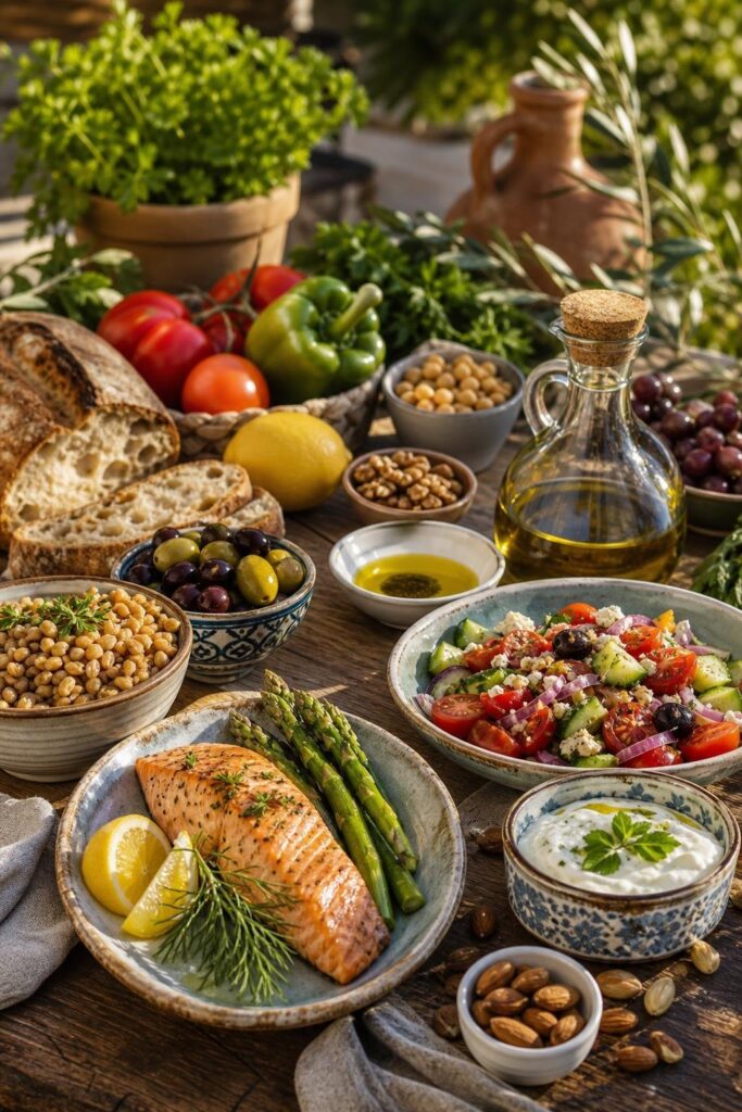 Mediterranean diet cancer risk illustration for Mediterranean Diet and Cancer Risk: What a New Meta-Analysis Found and Simple