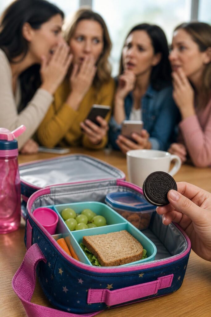Oreogate parenting debate illustration for Oreogate Explained: The Lunchbox Debate Dividing Parents and What It Says About Mo